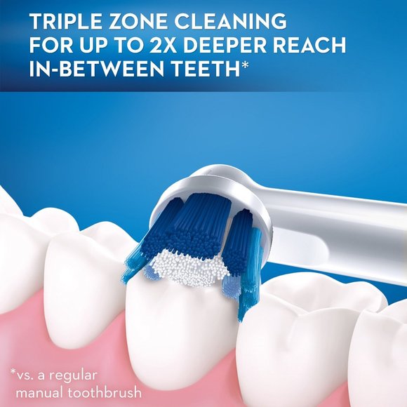 3 PACKS Genuine Oral-B Precision Clean Electric Toothbrush Replacement Heads NEW - Picture 7 of 8